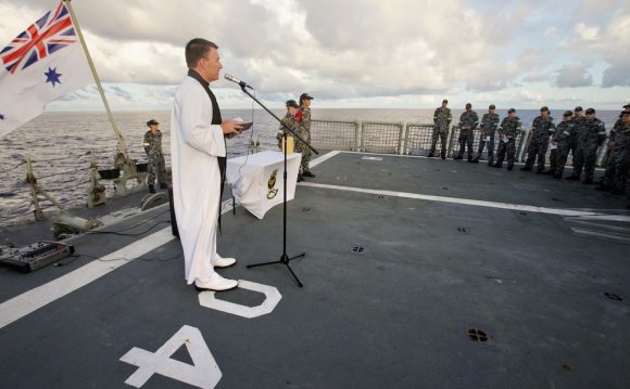 Ashes scattered from HMAS