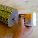 glue inside of outer tube