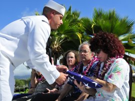 Honoring our Pearl Harbor Veterans with the scattering of ashes