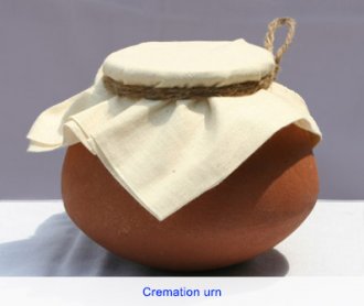 Scattering ashes - cremation urn