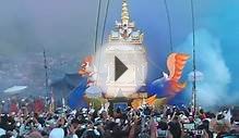 Thai Funerals with Fireworks Lit by Line Rats